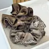 Scrunchie de Quatro Camadas Estilo Coreano Overlock Lado Ab Dupla Camada Elegante Versátil Prendedor de Coque Corda de Cabelo Moda Faixa de Cabelo