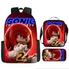 Mochila Sonic Transfronteriza Gran Capacidad Mochila Escolar para Estudiantes Mochila Escolar de Anime Sonic Transfronteriza