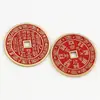 Tío Cobre Latón Zodiaco Montaña Cinabrio Flor Fantasma Bagua Moneda de Cobre Colgante Colgante de Coche Llavero Venta al por Mayor