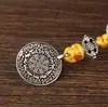 Xizang Amuleto Característico de Loto Maestro Nueve Palacios Ocho Diagramas Etiqueta Colgante Riñonera Etiqueta Ocho Tesoros Doce Signos del Zodíaco Joyería de Marca