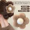 Pinza de Pelo Grande de Felpa Estilo Perezoso Otoño e Invierno para Mujer, Pinza de Tiburón de Gama Alta y Exquisita para la Parte Posterior de la Cabeza
