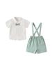 Nuevos Monos Infantiles Set de Dos Piezas Ropa Infantil Bebé Verano Manga Corta Vestido de Caballero Traje de Niño Venta al por Mayor