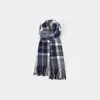 Nova Coleção de Lenços Xadrez Estilo Coreano do Fabricante para Mulheres, Atmosfera de Inverno, Quente, Versátil, Fofo, Cachecol para Pescoço Estilo Faculdade, Transfronteiriço