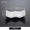 Soporte para Palillos de Cerámica Doble Uso Chino y Japonés Soporte Multifuncional para Palillos Almohada para Palillos Soporte para Palillos Soporte para Cucharas Modelo Blanco Creativo para Hotel Restaurante