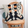 Funda de Almohada Estampada de Halloween Transfronteriza para Hogar Sala de Estar Funda de Cojín Estampada por un Lado Sofá Dormitorio Funda de Almohada Decorativa