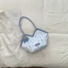 Nova bolsa feminina da moda com padrão clássico, bolsa de ombro de grande capacidade, bolsa de mão com laço, bolsa tote de grande capacidade