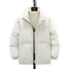 Estilo transfronterizo invierno 2025 chaqueta tipo pan para hombre moderna con relleno de algodón chaqueta de algodón con cuello alto marca de moda abrigo holgado con relleno de algodón
