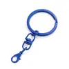 Llavero con Mosquetón Giratorio de Figura de Ocho Accesorios para Llaveros DIY en Stock, Llaveros de Esmalte Colorido al por Mayor