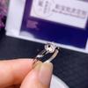 Anel de prata 925 da Caibao Jewelry vazio com incrustação de pedra pode ser feito por você mesmo