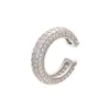 Joia com fivela de pérola microincrustada com diamante colorido clipe de osso da orelha zircônia colorida brincos de clipe de orelha simples cobre banhado a ouro 18K VE131
