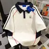 Camiseta Polo de Manga Curta Estilo Coreano para Homens e Mulheres, Verão Solta Dopamina Casual Retro Slim-Fit Top de Casal, Estilo Ins