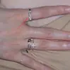Conjunto de Anéis Finos Empilháveis Flor Coração Cruz Zircônia Acessório de Joia Versátil