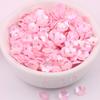 Lentejuelas cóncavas de flor de ciruelo de punta dorada importadas de 6/8 mm 30 colores bordado cosido a mano ropa accesorios diy