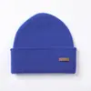 Venta Directa del Fabricante, Disponible Dropshipping, Gorro de Lana Pura de Doble Capa, Gorro de Invierno de Color Sólido Unisex Grueso de Punto
