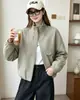 Nueva Chaqueta Corta con Cuello Alto para Mujer 2026, Moda Primavera y Otoño, Holgada, Adelgazante, Versátil, Top Juvenil para Mujer