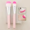 Nuevo Kit Combinado de Brochas de Maquillaje Herramientas de Belleza para Maquillaje Brocha para Base Esponja Pulgar Limpiador de Maquillaje Esponja de Doble Cara Traje Conveniente