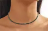 Collar Simple de Diamante Europeo y Americano para Mujer Cadena de Cuello Sola Fila Joyería Sexy Cadena de Cuello de Diamante Brillante Cadena para Clavícula