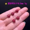 Cuentas Redondas de Loto de Arena Dorada Púrpura de Alto Contenido Natural, Accesorios de Cuentas Sueltas de Loto en Pareja, Cuentas de Cubo de Loto, Accesorios de Arena Bermellón al por Mayor