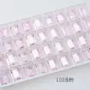 Açúcar de Pedra Transparente Grande Dongzhou 14*10 Fino K9 Ponta Afiada de Ângulo Reto Inferior Unha Artística Diamante Unha Artística Diamante Acessórios de Joalheria 10 Peças
