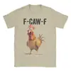 Camiseta de Algodón Transfronteriza Interesante F-Caw-F Pollo Fcaw Ropa Camiseta Unisex Camiseta de Algodón Camiseta de Nueva Llegada