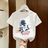 Camiseta de Manga Corta de Algodón Puro para Niños Verano 2026 Estilo Nuevo Fresca y Linda Camisa de Media Manga de Verano para Niños Medianos y Grandes