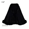 Estilo Nuevo Otoño e Invierno Elegante Suave Chal Capa de Lana Color Sólido Imitación Piel de Conejo Rex Chaqueta Cardigan Tejida Talla Grande para Mujer