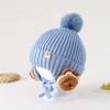 Gorro Chenjing para Bebé Otoño e Invierno Nuevo Estilo Coreano Lindo Animal Decorativo Bola de Pelo Gorro de Punto Cortavientos Cálido Gorro Protector de Orejas