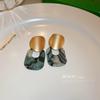 Agulha de prata verde borboleta flor pérola brincos pequenos frescos brincos de alta qualidade verão moda novos brincos para mulheres