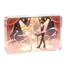 Suportes de acrílico cristal para cartões personalizados, suportes de cristal de alta transparência para mercadorias com tema de anime, peças de exibição de mesa e suportes de cartão de anime