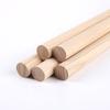 Tiras de Madera Maciza de Fresno para Bricolaje, Varillas Redondas de Madera para Colgar Ropa, Barras de Cortina, Mangos de Mopa, Bastones de Yoga, Varillas Redondas