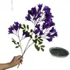 Jacaranda Simulado Venta al por Mayor Plantas Verdes de Ingeniería Flores Falsas Ramas Decorativas Patio Lila Accesorios para Fotografía de Bodas Azul y Morado