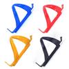 Portabotellas de plástico grueso y colorido para bicicleta, accesorio para cuadro, color negro y azul.
