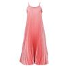 Vestido de Verão Novo Estilo Europeu e Americano para Mulheres, Cruzamento de Fronteiras, Férias, Elegante, Plissado, Decote V Longo, Alça Fina de Praia, Saia Longa, Vestido de Exportação