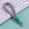 Lanyard de Felpa Colorido para Teléfono Colgante de Muñeca con Cuerda Tejida a Mano en Forma de Estrella Llavero Lanyard para Botella de Agua