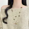 Collar con Colgante de Saturno de Diseño Nicho Coreano, Cadena de Clavícula de Moda con Cuentas de Ojo de Tigre de Doble Capa, Adorno de Cuello Atmosférico