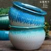 Vaso Grande de Terracota Feito à Mão, Vaso de Cerâmica Rústica de Grande Diâmetro para Suculentas e Flores, Vaso de Cerâmica para Plantas Suculentas com Formato de Tronco Velho