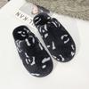 Chinelos de Algodão Quentes e Espessos com Estampa de Leopardo Estilo Coreano Moda Casa Quarto Planos Antiderrapantes Outono Inverno para Mulheres