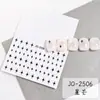 Pegatinas para Uñas de Estrella de Cuatro Puntas, Estrellas Doradas y Plateadas, Diseños de Estrellas Negros y Blancos, Calcomanías con Adhesivo por Detrás, Pegatinas Populares Transfronterizas para Uñas