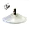 Gancho de ventosa transparente de 5,5 cm, tornillo M6 fuerte engrosado, varilla de 6 mm, alfombrilla para mesa de muebles, soporte para vidrio, 55 mm negro