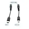 Cable de Carga Adaptador de Corriente Redondo DC5.5*2.1 Hembra a Micro USB/Tipo-C Cable Adaptador de Corriente Redondo DC