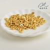 Bolsa de cuentas hecha a mano DIY directa de fábrica, color oro real de 18k, cuenta espaciadora, corte rueda, cuenta suelta, accesorios para pulsera