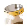 Tigela de Aço Inoxidável para Gatos de Estimação, Tigela para Ração de Gato Coordenada por Cor, Tigela para Gato Elevada com Compartimento para Gelo, Tigela para Animais de Estimação que Protege o Pescoço, Suprimentos de Tigela para Cães Pequenos