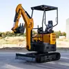 Exportar Pequena Escavadeira Italiana, Máquina de Escavação e Cavar Pequena com Gancho para Valas e Escavações em Pomares e Terras Agrícolas, Escavadeira de Esteira Multifuncional