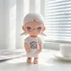 Ropa para muñeca gatita de piernas largas, ropa para muñeca hecha a mano de 10 cm, camiseta y falda, camisón para disfraz de muñeca mini, venta al por mayor de ropa