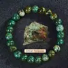 Pulsera Popular Transfronteriza Temu Xiyin Tk con Cuentas Hecha de Aventurina Verde Ojo de Tigre Pulsera Elástica Hecha a Mano