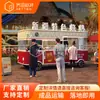 Food Truck, Carrito de Snacks, Carrito de Venta de Cuatro Ruedas de Acero Inoxidable, Carrito de Comida para Mercados Nocturnos en Calles Comerciales, Personalizable y Móvil
