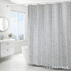 Suministro Especial Transfronterizo de Cortina de Ducha de Pongee con Patrón de Piedra Plateada Caliente y Dorada Caliente Cortina de Baño Impermeable y Antimoho Carpa de Baño Cortina de Cabina de Ducha