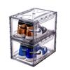 Caja de almacenamiento para zapatillas de baloncesto, transparente, para hombre y mujer.