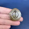 Amuleto Budista de Xizang Latón Cuatro Paredes Guanyin Bronce Pulsera Retro Accesorios Colgante