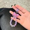 Llavero Colgante de Sirena con Lazo de Perlas Nuevo y Moderno Accesorio Pequeño para Funda de Teléfono Regalo para Niñas